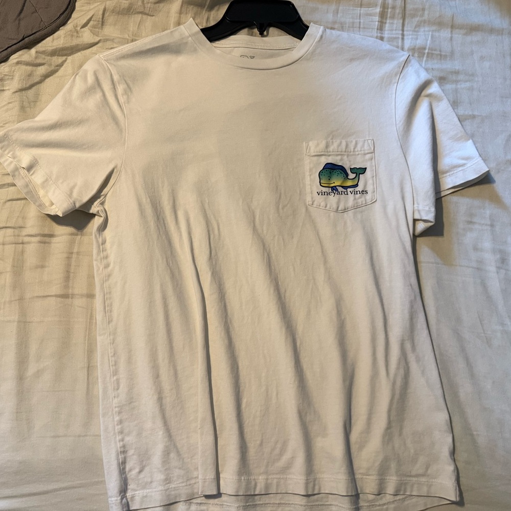 Vineyard Vines White Short Sleeve Tee with Logo